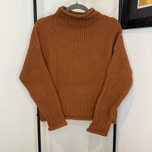 She + Sky Warm Tan Knit Top